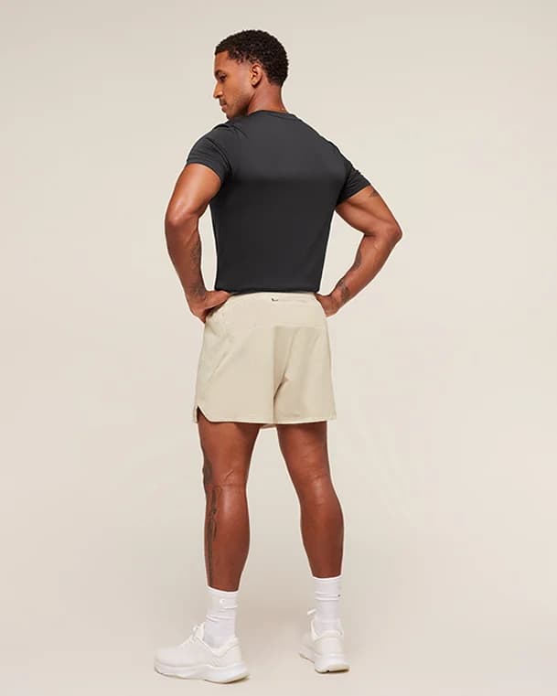 Running Shorts  Oat White - View 5