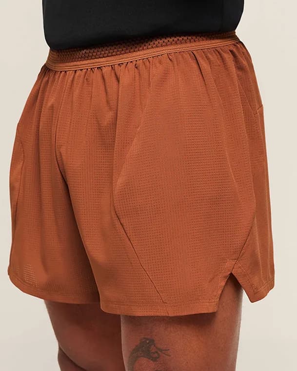 Running Shorts in Brown - View 2