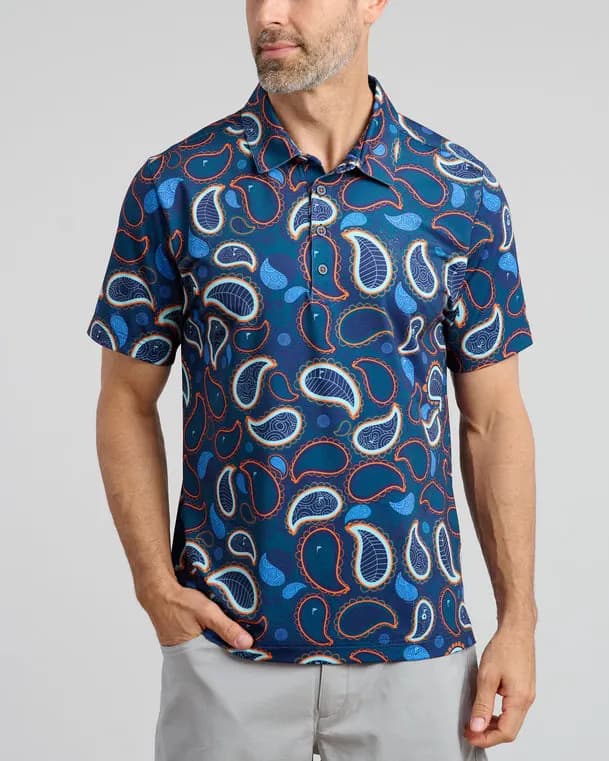 Paisley Putter Golf Polo