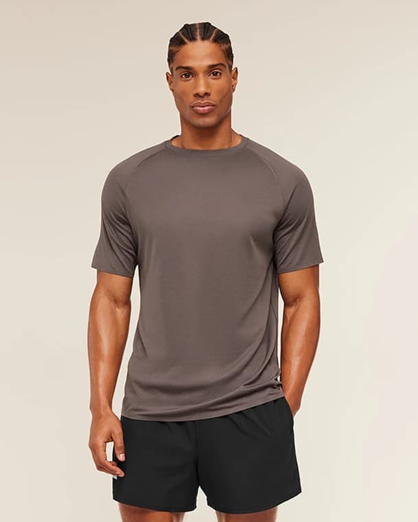Hybrid Engineered Jacquard Raglan T-Shirt