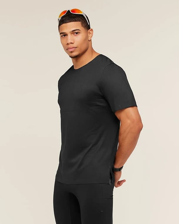 Essential Interlock T-Shirt Black - Man - View 6