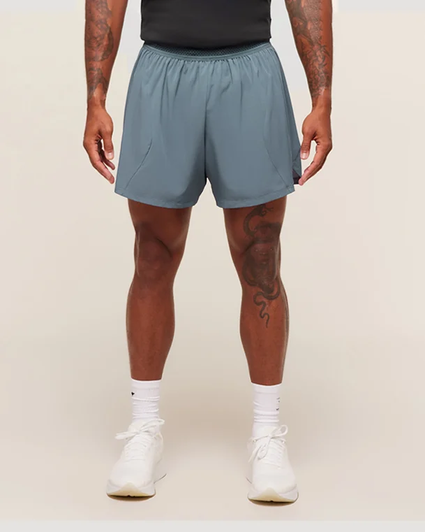 Running Shorts Iron Blue - View 1