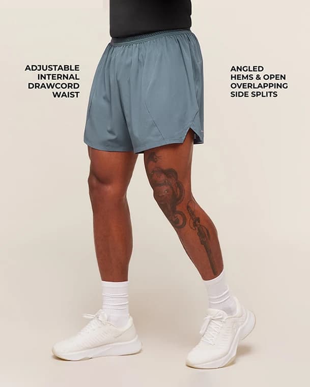 Running Shorts Iron Blue - View 2