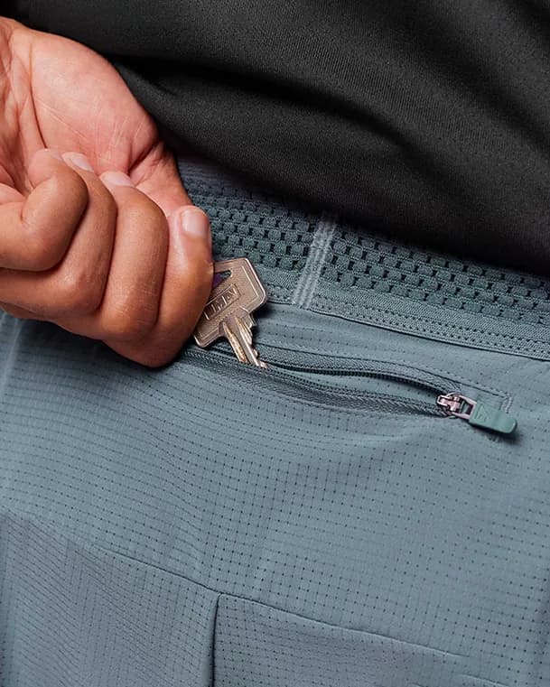 Running Shorts Iron Blue - View 3
