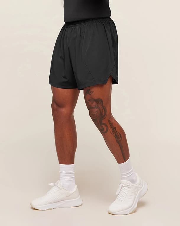 Running Shorts in Black - View 2