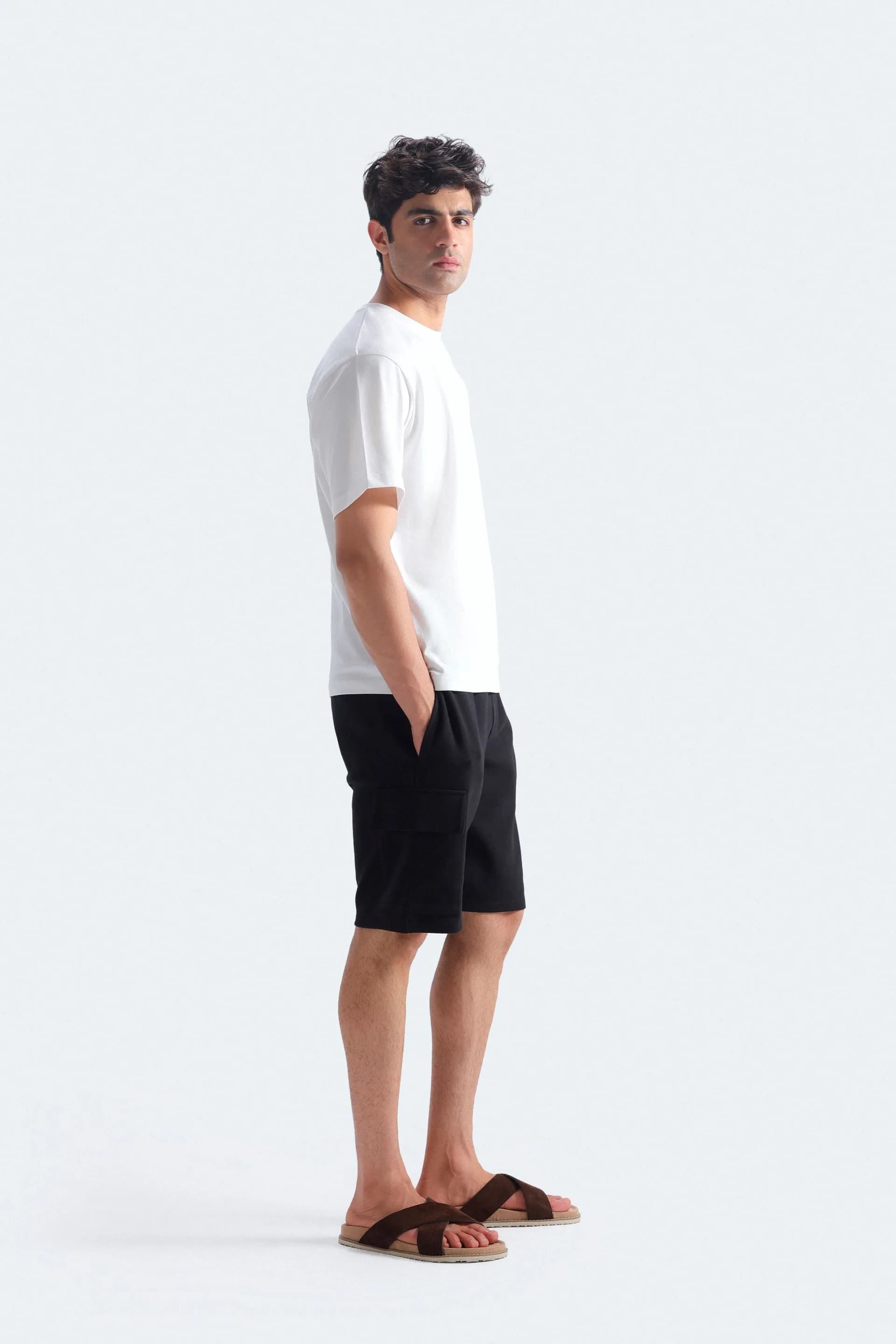 Crew Neck White T-Shirt - View 3