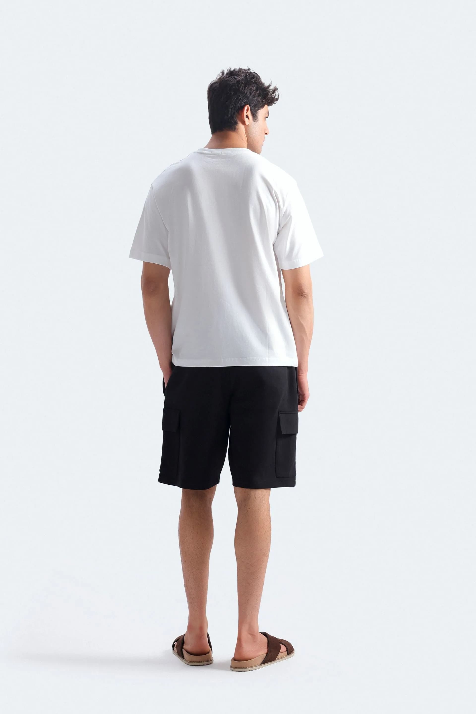 Crew Neck White T-Shirt - View 4