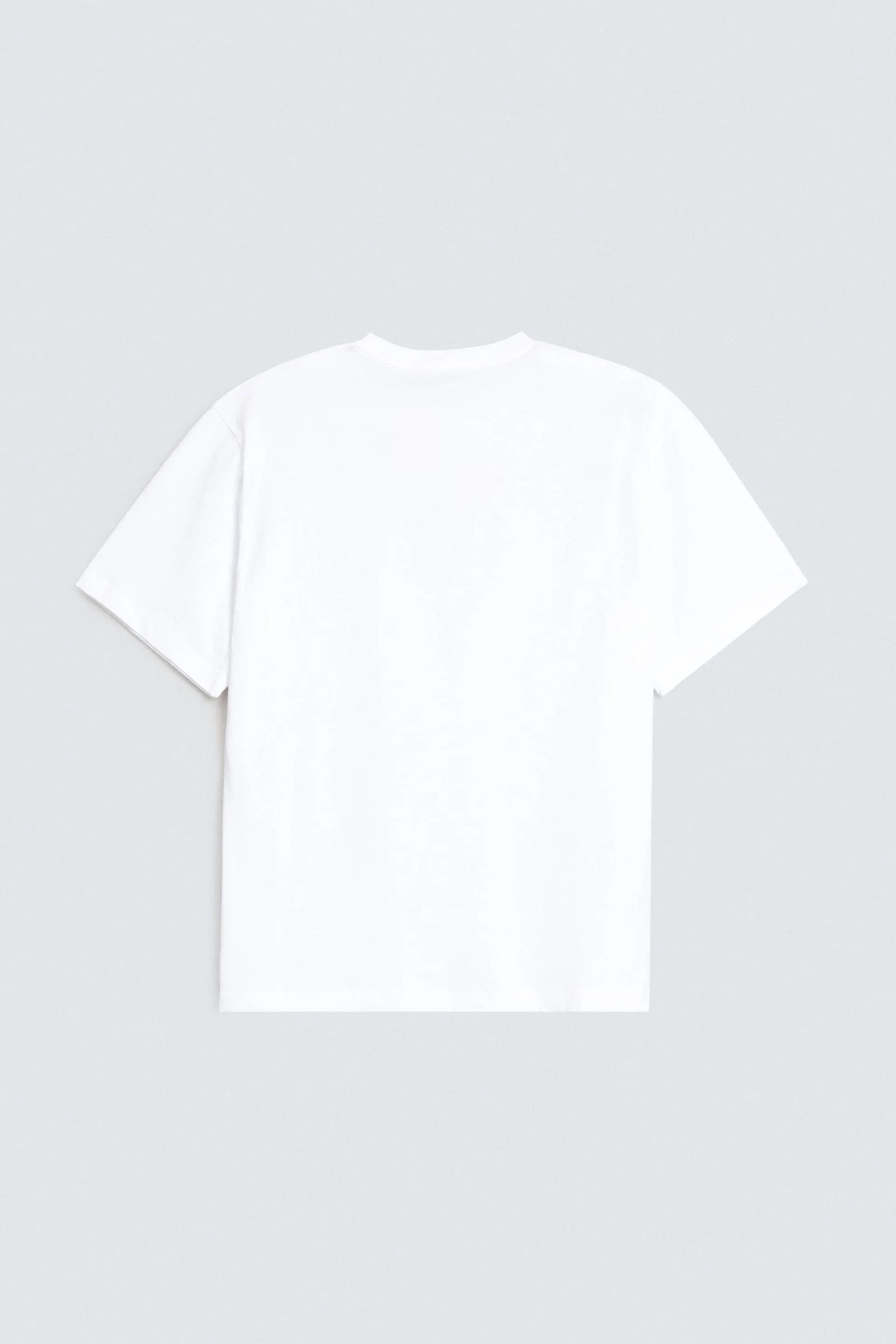Crew Neck White T-Shirt - View 6