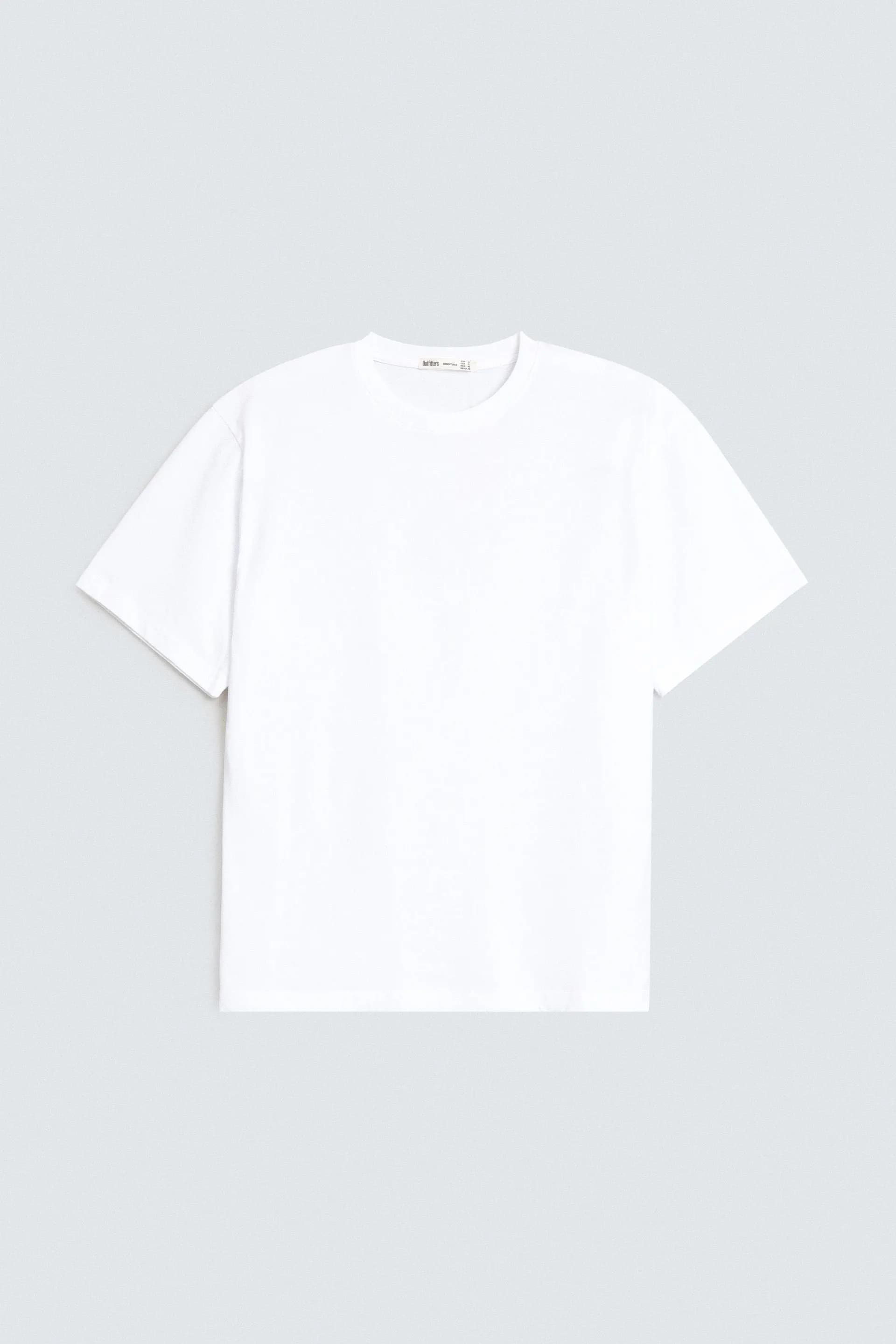 Crew Neck White T-Shirt - View 5
