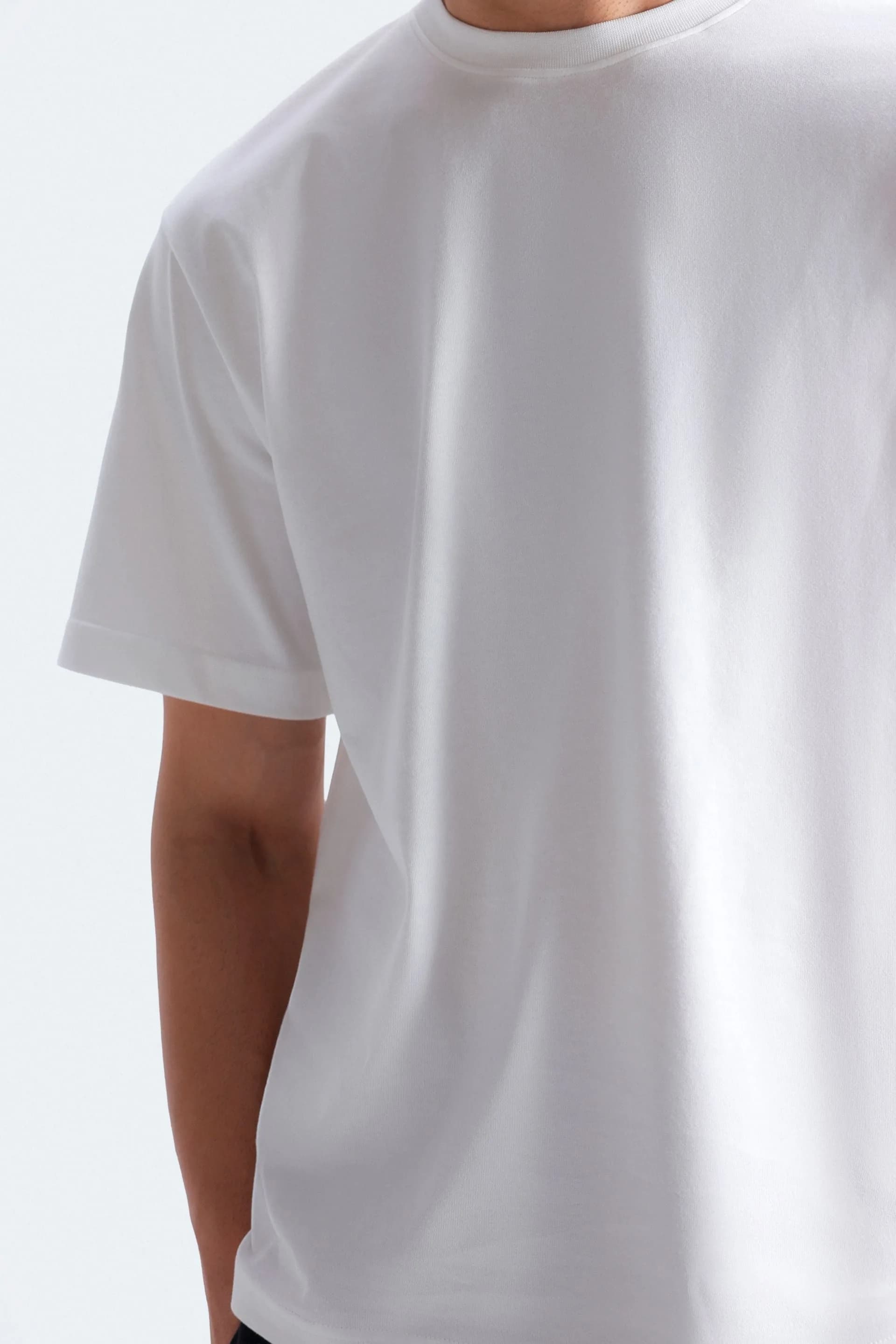 Crew Neck White T-Shirt - View 2