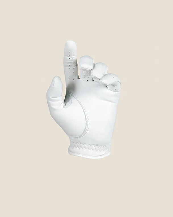 White Golf Gloves - View 4
