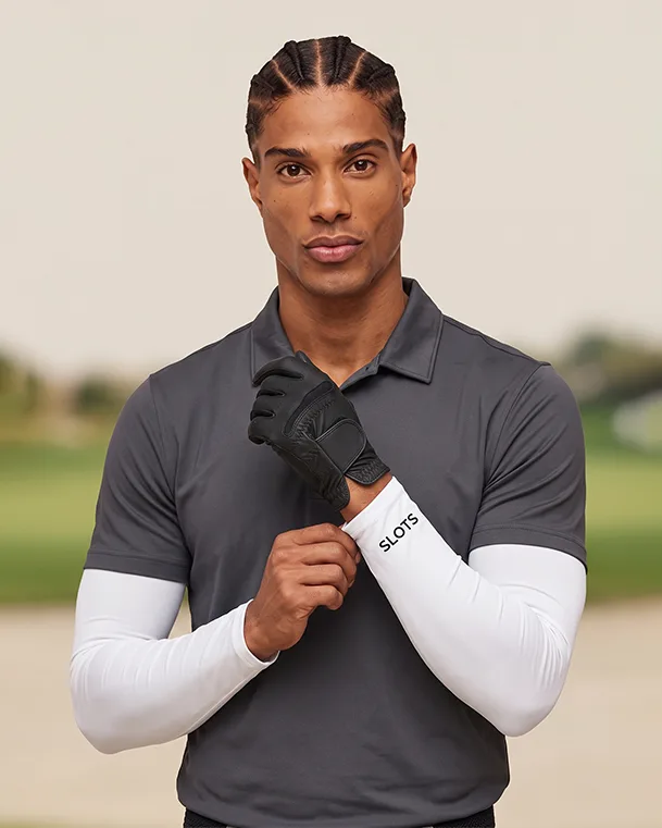 Golf White Arm Sleeves