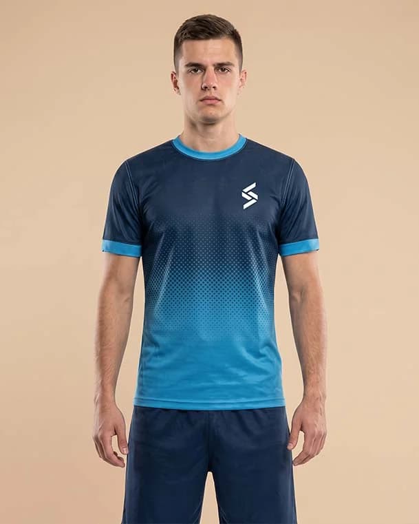 Blue Ombre Training Football Shirt