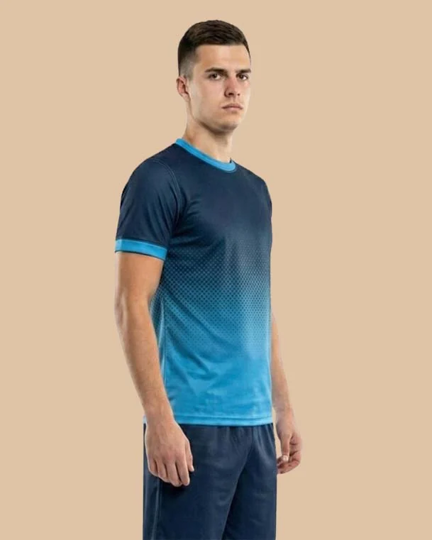 Blue Ombre Training Football Shirt